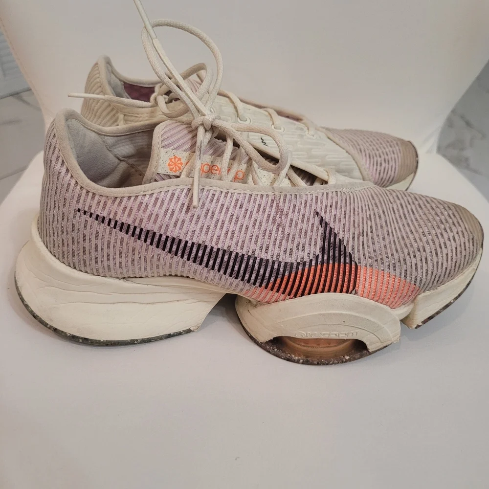 Nike Air Zoom  Women's Cream and Orange Athletic Shoes Size US7/EUR 38